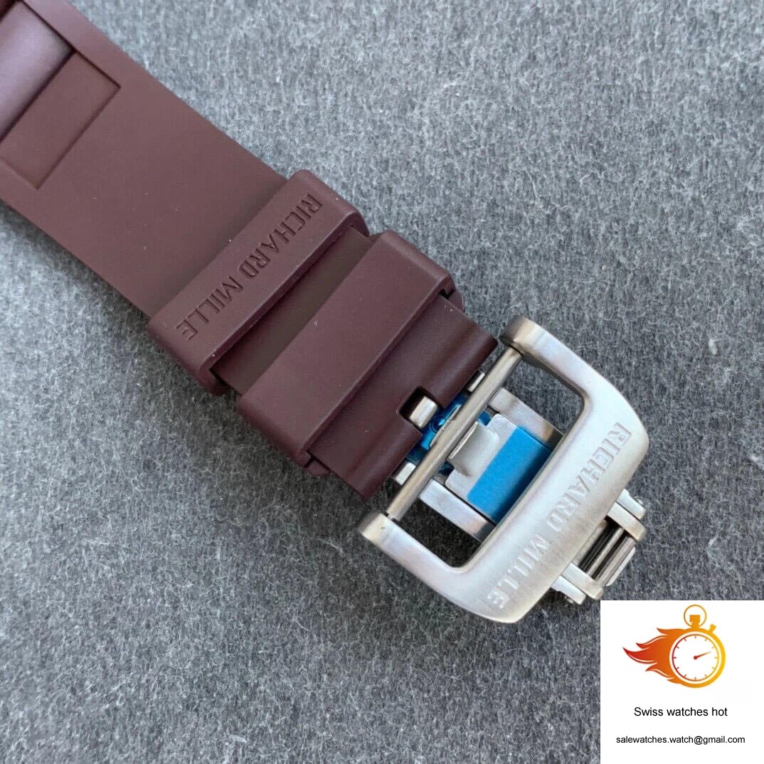 Richard Mille RM11 KV Factory Titanium Brown Strap 6 Richard Mille RM11 KV Factory Titanium Brown Strap 6