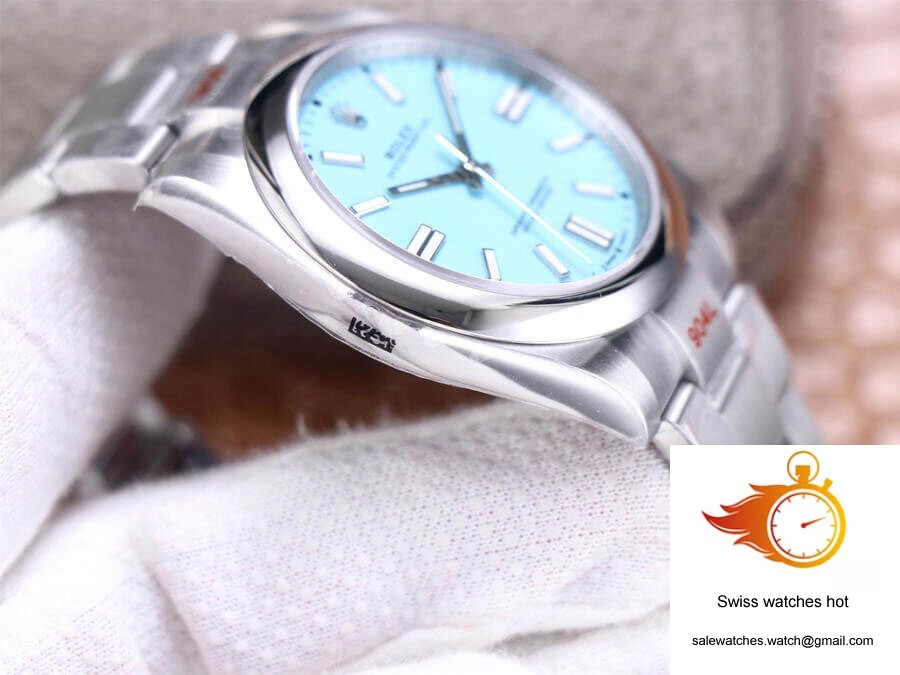 Rolex Oyster Perpetual M124300-0006 41MM EW Factory Turquoise Blue Dial 6 Rolex Oyster Perpetual M124300-0006 41MM EW Factory Turquoise Blue Dial 6