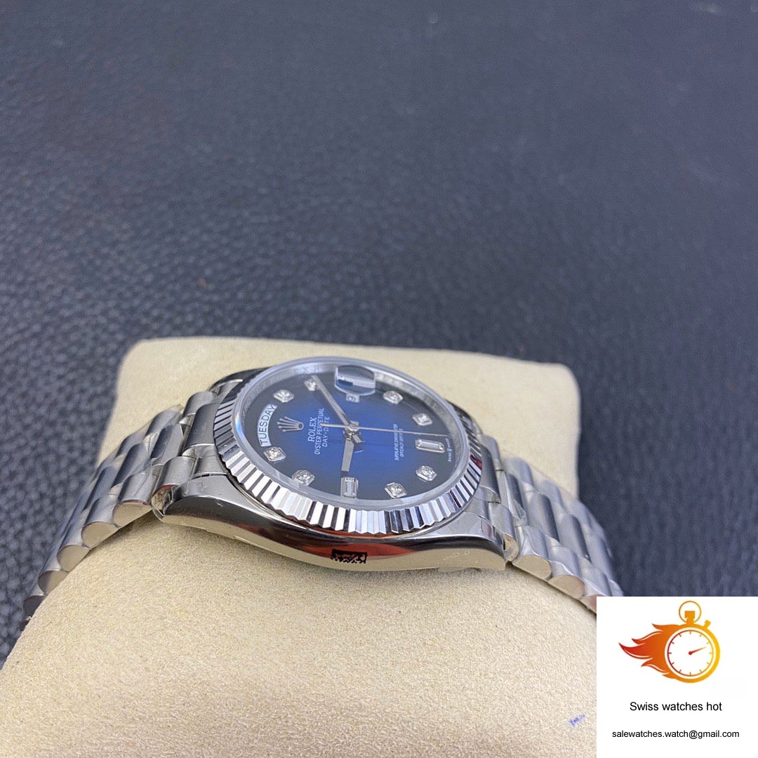 Rolex Day-Date M128239-0023 EW Factory Diamond Gradient Blue Dial 6 Rolex Day-Date M128239-0023 EW Factory Diamond Gradient Blue Dial 6
