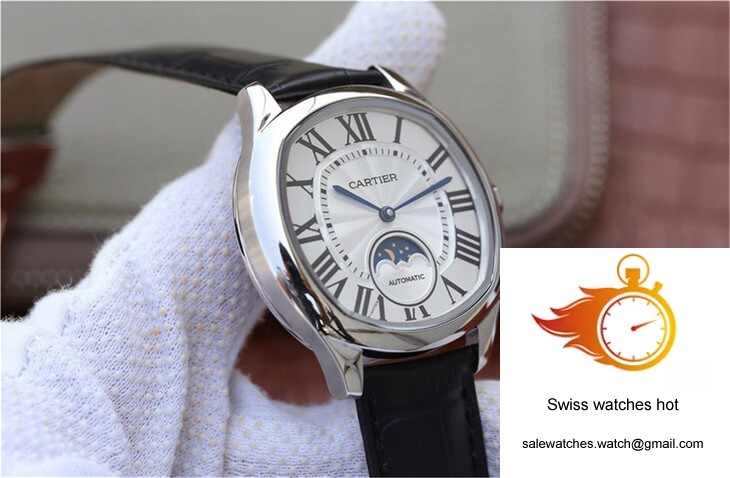 Drive De Cartier Moonphase WSNM0008 Silver Dial 6 Drive De Cartier Moonphase WSNM0008 Silver Dial 6