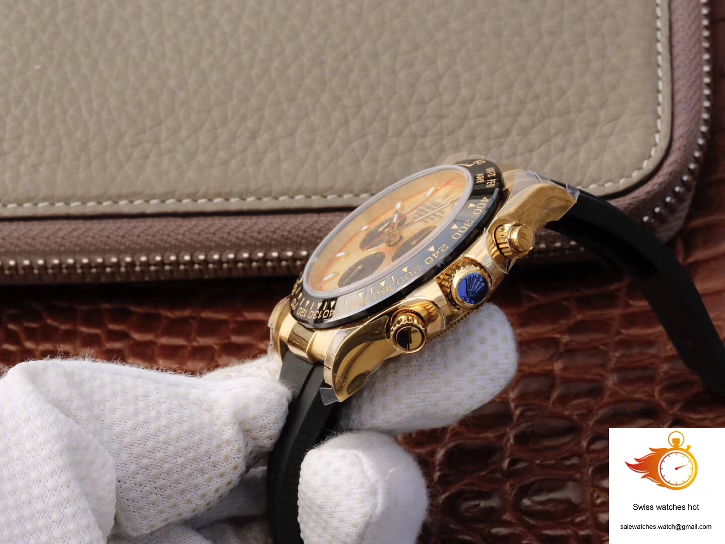 Rolex Daytona Cosmograph 116518ln JH Factory V6 Yellow Gold Black Chronograph 6 Rolex Daytona Cosmograph 116518ln JH Factory V6 Yellow Gold Black Chronograph 6