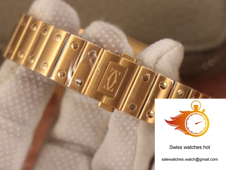 Cartier De Santos WSSA0010 BV Factory 18K Gold White Dial 6 Cartier De Santos WSSA0010 BV Factory 18K Gold White Dial 6