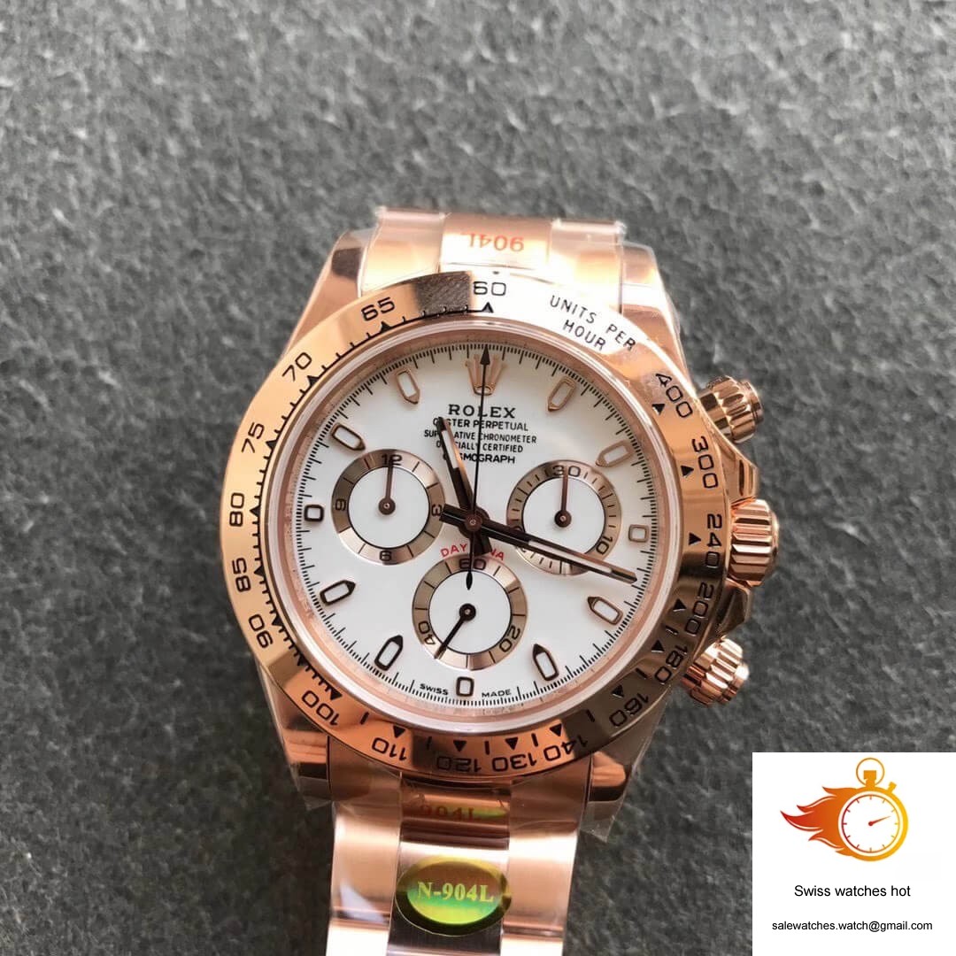 Rolex Daytona m116505-0010 Noob Factory White Dial 6 Rolex Daytona m116505-0010 Noob Factory White Dial 6