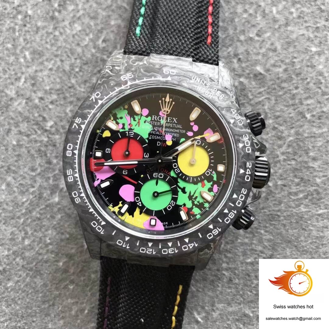 Rolex Daytona Cosmograph Carbon Fiber Diw Customized Version Noob Factory Color Dial 6 Rolex Daytona Cosmograph Carbon Fiber Diw Customized Version Noob Factory Color Dial 6
