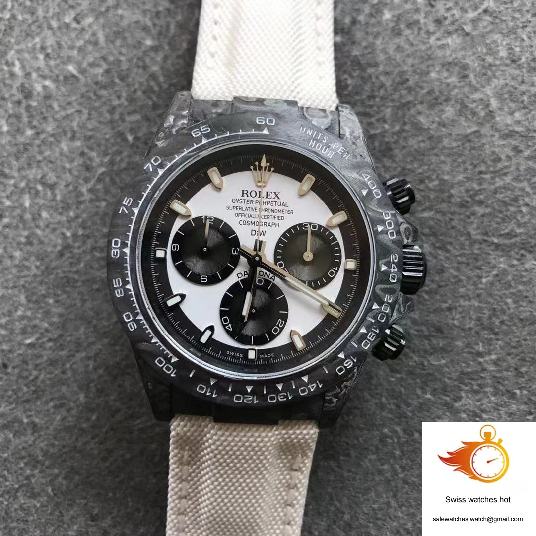 Rolex Daytona Cosmograph Carbon Fiber Diw Customized Version Noob Factory White Dial 6 Rolex Daytona Cosmograph Carbon Fiber Diw Customized Version Noob Factory White Dial 6