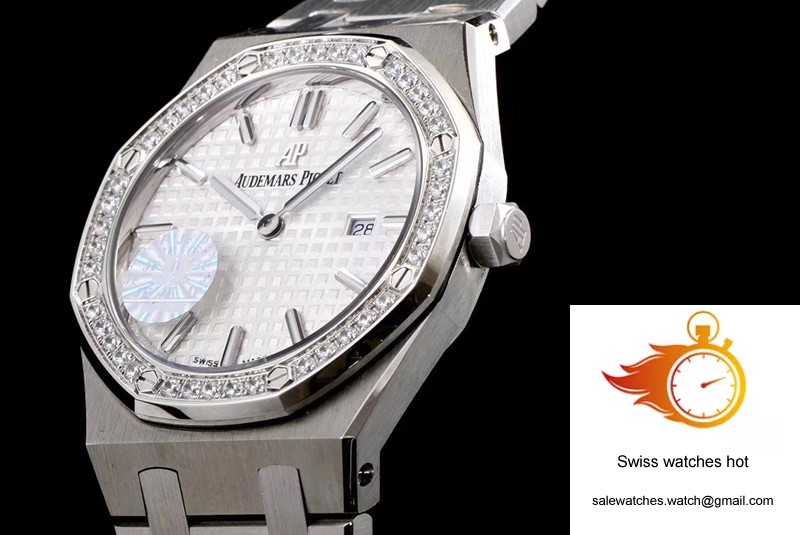 Audemars Piguet Royal Oak Quartz 67651ST.ZZ.1261ST.01 JF Factory White Dial 6 Audemars Piguet Royal Oak Quartz 67651ST.ZZ.1261ST.01 JF Factory White Dial 6