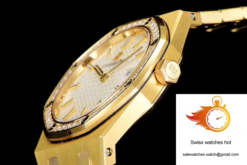 Audemars Piguet Royal Oak Quartz 67651BA.ZZ.1261BA.01 JF Factory Yellow Gold Diamond 6 Audemars Piguet Royal Oak Quartz 67651BA.ZZ.1261BA.01 JF Factory Yellow Gold Diamond 6