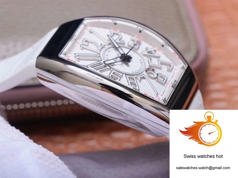 Franck Muller Vanguard V 45 SC DT 5N BC ZF Factory White Dial 6 Franck Muller Vanguard V 45 SC DT 5N BC ZF Factory White Dial 6