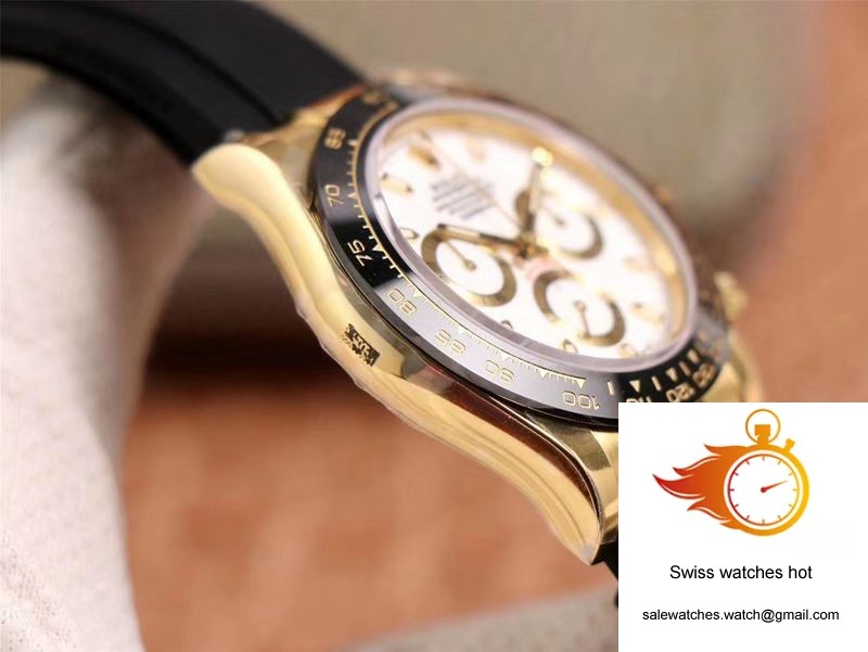 Rolex Daytona M116518LN-0041 Noob Factory White Dial 4130 Movement 6 Rolex Daytona M116518LN-0041 Noob Factory White Dial 4130 Movement 6