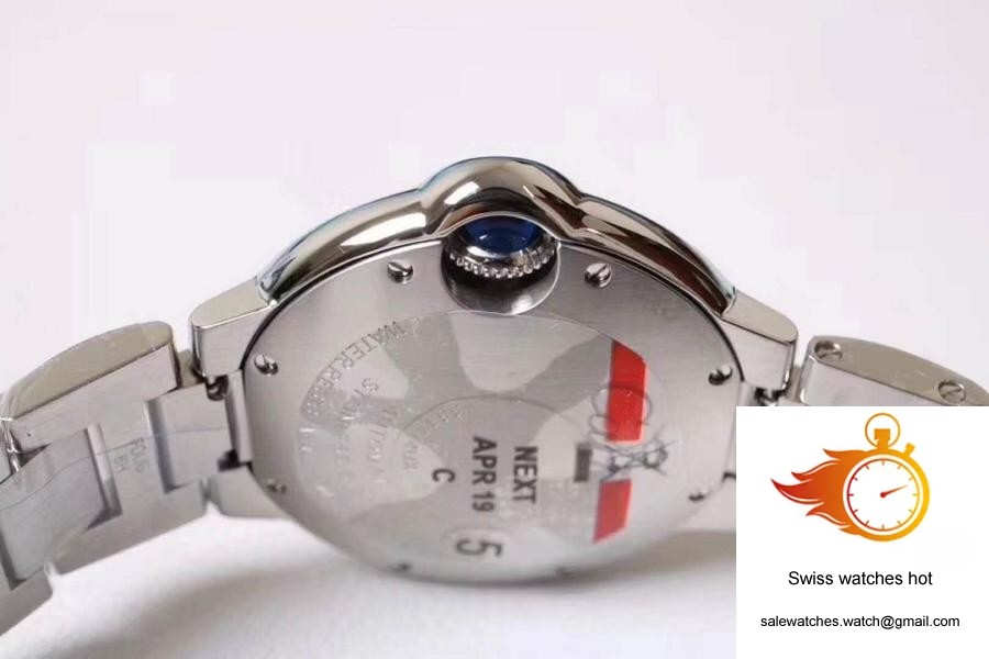 Ballon Bleu De Cartier WE9020 33mm V6 Factory White Dial 6 Ballon Bleu De Cartier WE9020 33mm V6 Factory White Dial 6