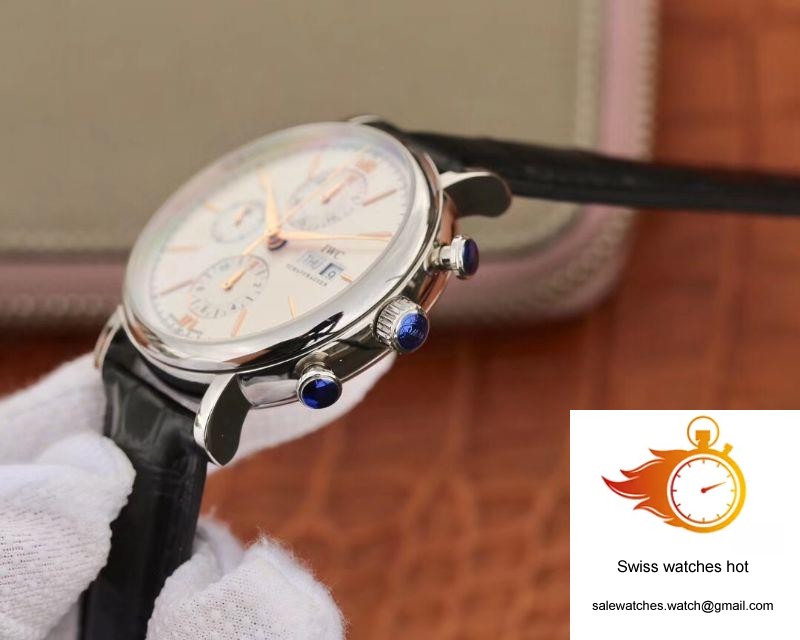 IWC Portofino Chronograph Multi-function IW391022 ZF Factory White Dial With Rose Gold Markers 6 IWC Portofino Chronograph Multi-function IW391022 ZF Factory White Dial With Rose Gold Markers 6