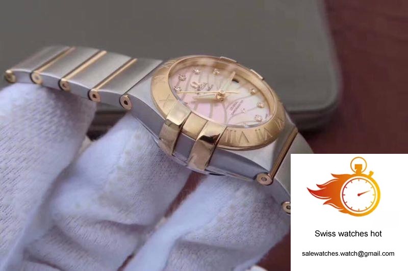 Omega Constellation Double Eagle Lady Yellow Mother-Of-Pearl Dial 27MM 3S Factory 6 Omega Constellation Double Eagle Lady Yellow Mother-Of-Pearl Dial 27MM 3S Factory 6