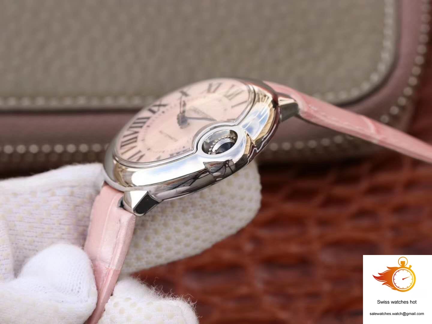 Ballon Bleu De Cartier Ladies 33MM WSBB0002 V6 Factory Pink Dial 6 Ballon Bleu De Cartier Ladies 33MM WSBB0002 V6 Factory Pink Dial 6