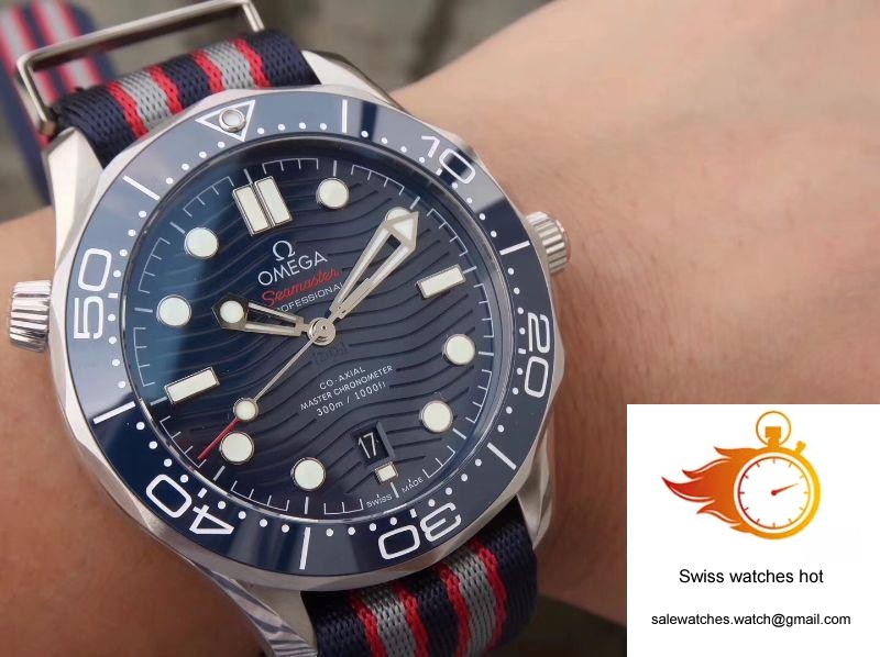 Omega Seamaster Diver 300m 210.30.42.20.03.001 Blue Wave Dial VS Factory 6 Omega Seamaster Diver 300m 210.30.42.20.03.001 Blue Wave Dial VS Factory 6