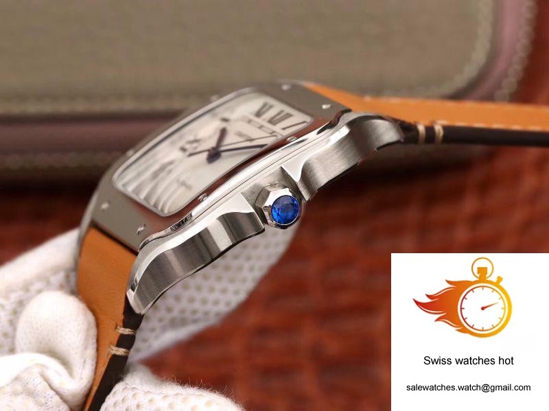 Cartier Santos De Cartier Large 2018 WSSA0009 KOR Factory White Dial 6 Cartier Santos De Cartier Large 2018 WSSA0009 KOR Factory White Dial 6