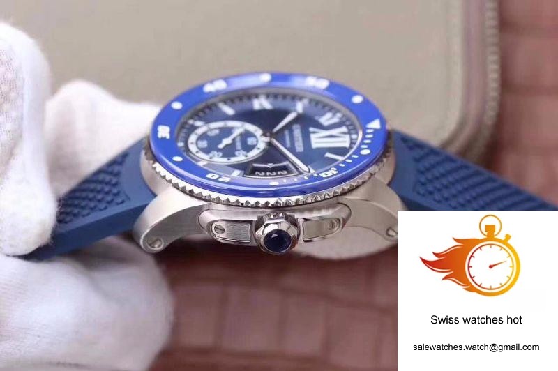 Calibre De Cartier Diver WSCA0010 42MM JF Factory Blue Dial 6 Calibre De Cartier Diver WSCA0010 42MM JF Factory Blue Dial 6
