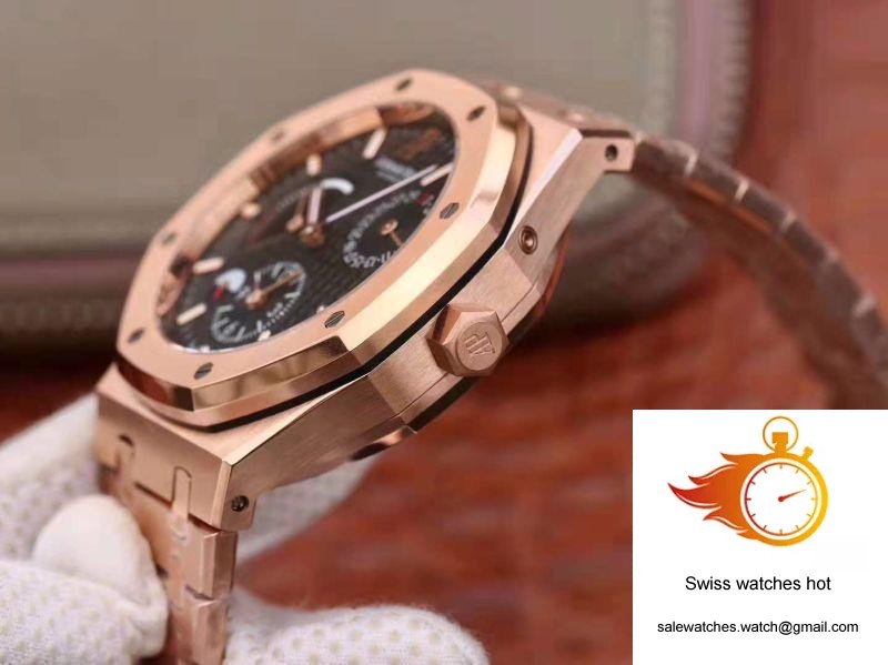 Audemars Piguet Royal Oak GMT 41MM 26120 TWA Factory Black Dial 6 Audemars Piguet Royal Oak GMT 41MM 26120 TWA Factory Black Dial 6