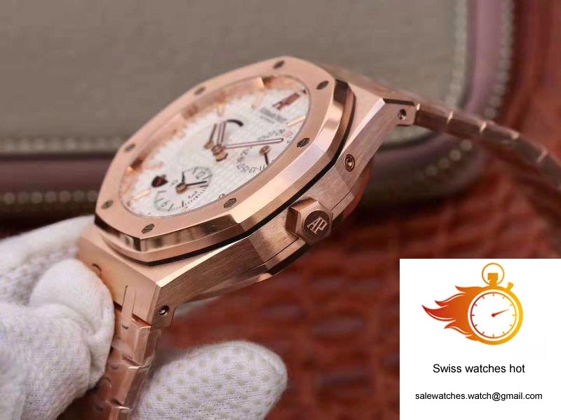 Audemars Piguet Royal Oak GMT 41MM 26120 TWA Factory White Dial 6 Audemars Piguet Royal Oak GMT 41MM 26120 TWA Factory White Dial 6