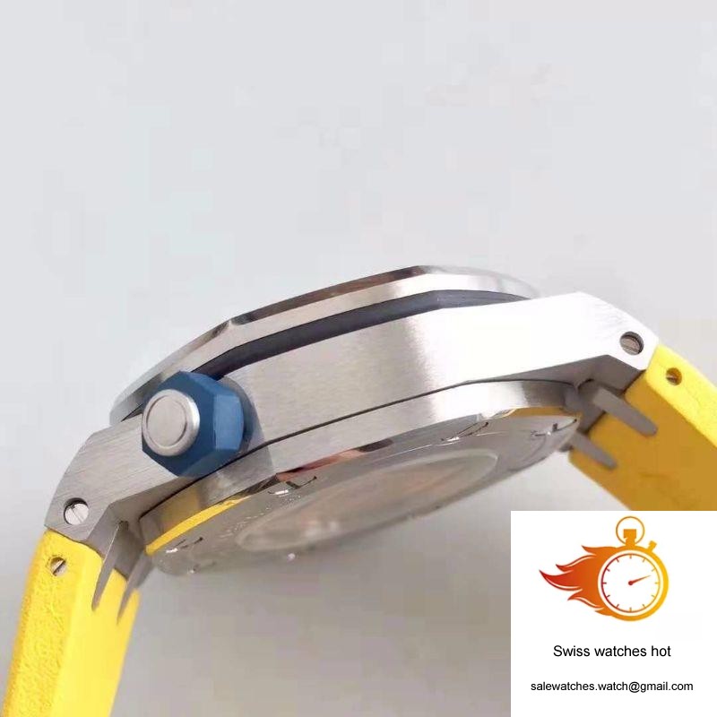 Audemars Piguet Royal Oak Offshore Diver 15710ST.OO.A051CA.01 JF Factory V3 Yellow Dial 6 Audemars Piguet Royal Oak Offshore Diver 15710ST.OO.A051CA.01 JF Factory V3 Yellow Dial 6