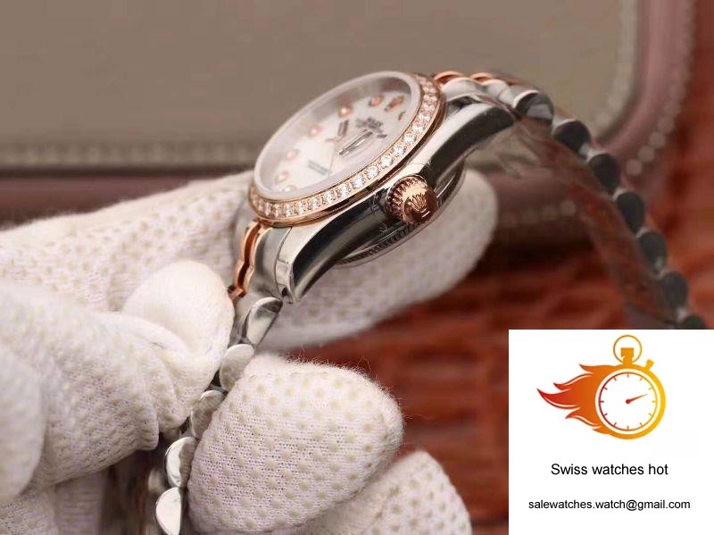 Rolex Lady Datejust Two Tone Bracelet 28MM Enamel Dial 6 Rolex Lady Datejust Two Tone Bracelet 28MM Enamel Dial 6