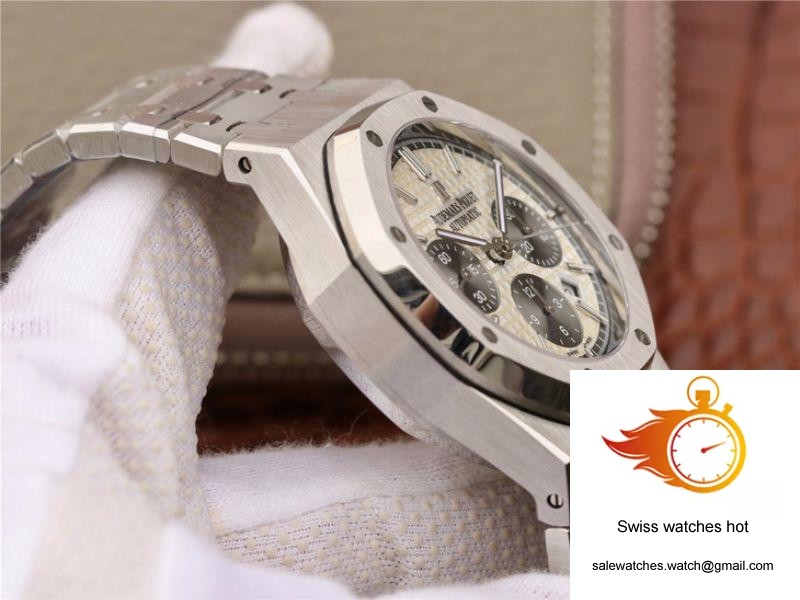 Audemars Piguet Royal Oak Chronograph 26331ST.OO.1220ST White Dial OM Factory 6 Audemars Piguet Royal Oak Chronograph 26331ST.OO.1220ST White Dial OM Factory 6