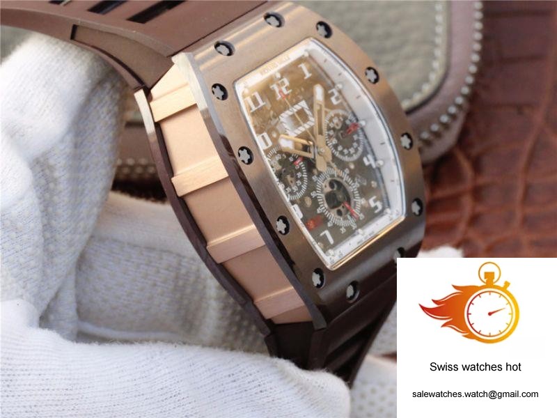 Richard Mille Chronograph RM011 KV Factory Brown Crystal Dial 6 Richard Mille Chronograph RM011 KV Factory Brown Crystal Dial 6