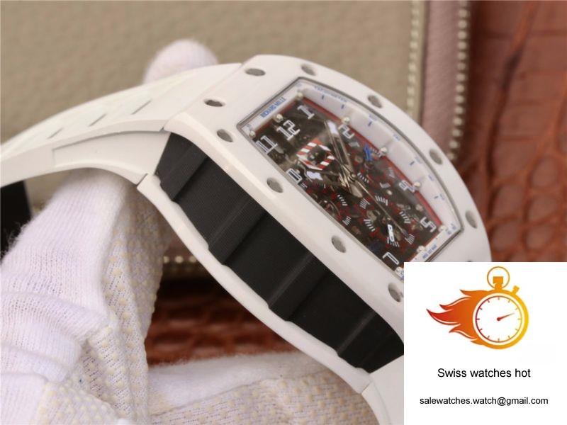 Richard Mille RM011 Chronograph KV Factory White Hollow Dial 6 Richard Mille RM011 Chronograph KV Factory White Hollow Dial 6