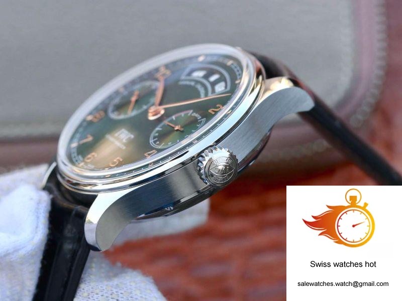 IWC Portugieser Annual Calendar IW503510 YL Factory Green Dial 6 IWC Portugieser Annual Calendar IW503510 YL Factory Green Dial 6