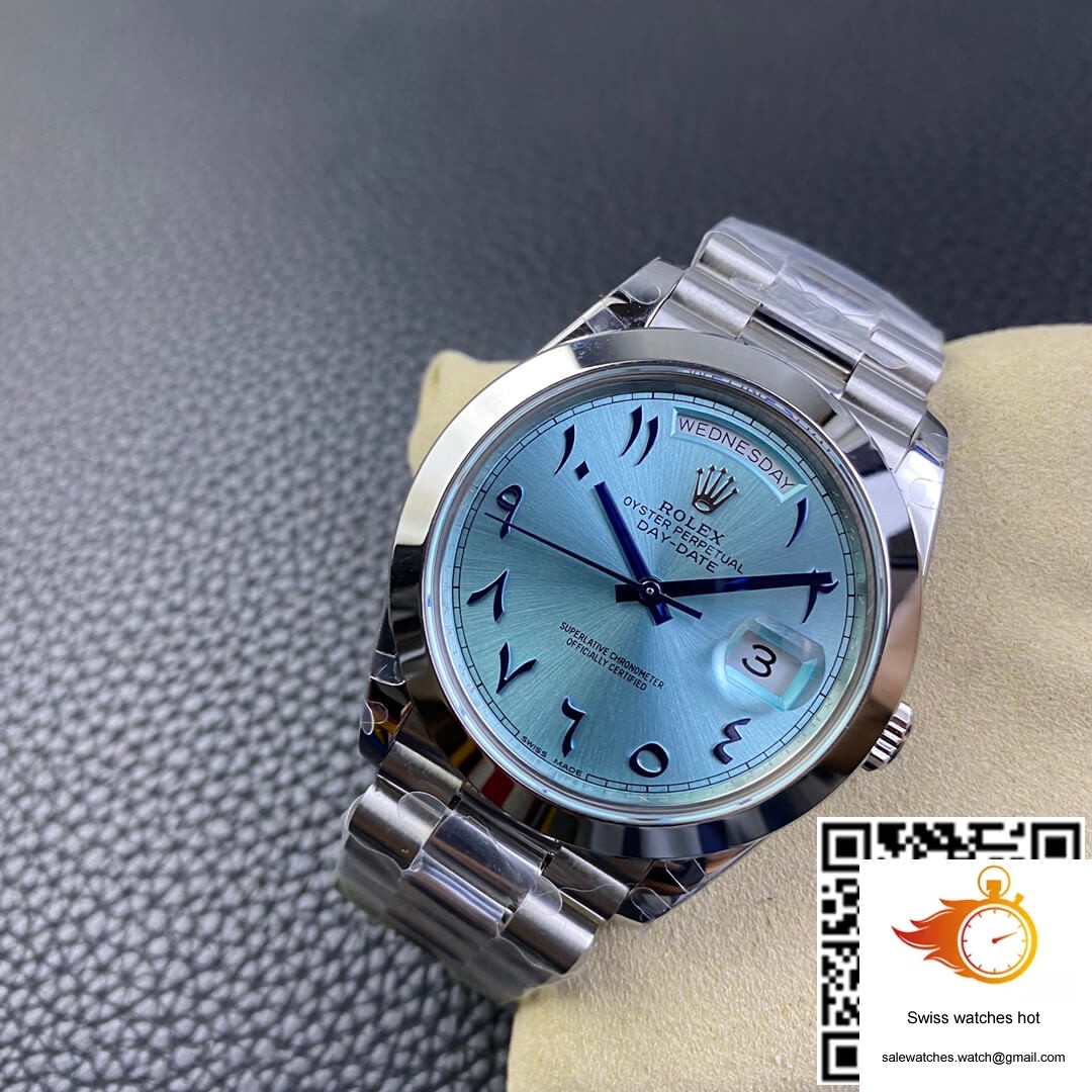 Rolex Day Date BP Factory Middle East Customization Stainless Steel Ice Blue Dial 6 Rolex Day Date BP Factory Middle East Customization Stainless Steel Ice Blue Dial 6