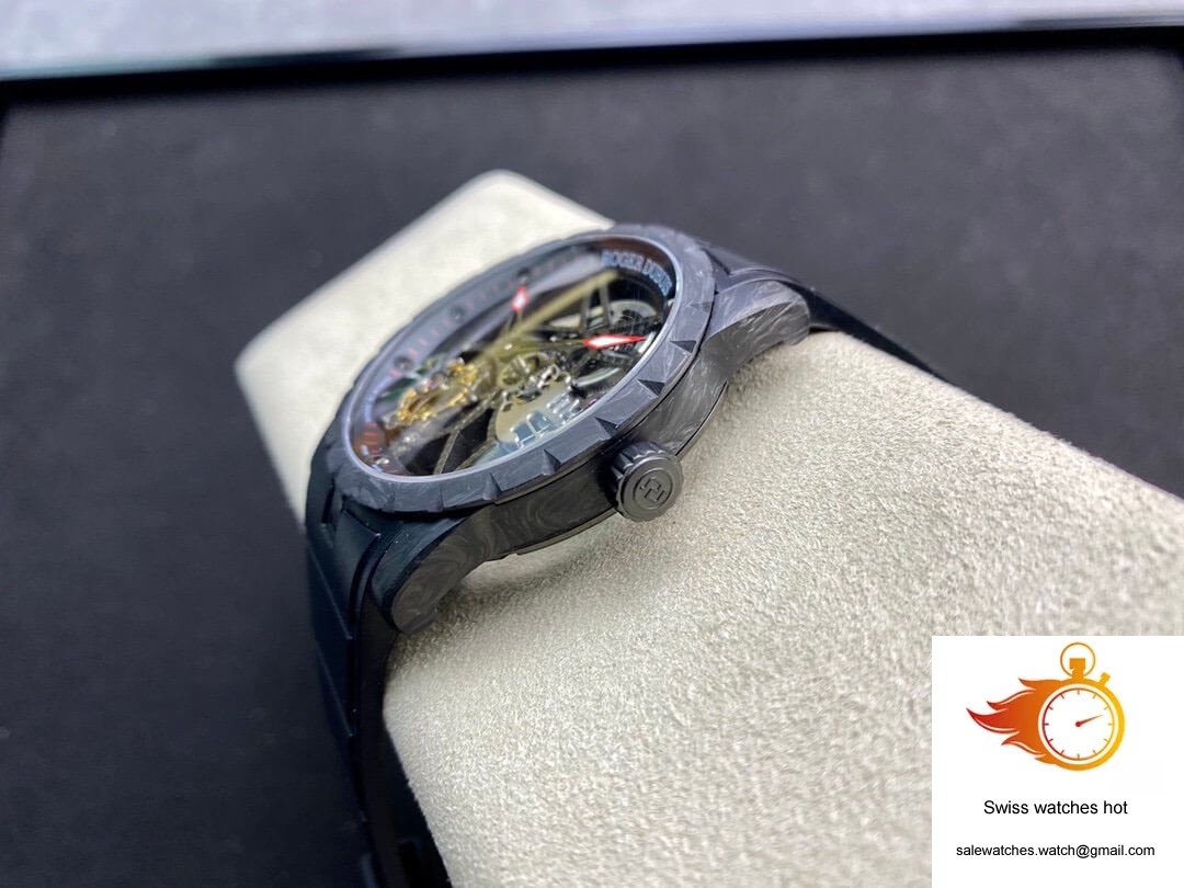 Roger Dubuis Excalibur DBEX0577 BBR Factory Tourbillon Carbon Fiber Case 6 Roger Dubuis Excalibur DBEX0577 BBR Factory Tourbillon Carbon Fiber Case 6
