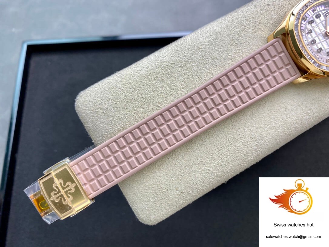 Patek Philippe Aquanaut Quartz Ladies PPF Factory Mother Of Pearl Dial 6 Patek Philippe Aquanaut Quartz Ladies PPF Factory Mother Of Pearl Dial 6