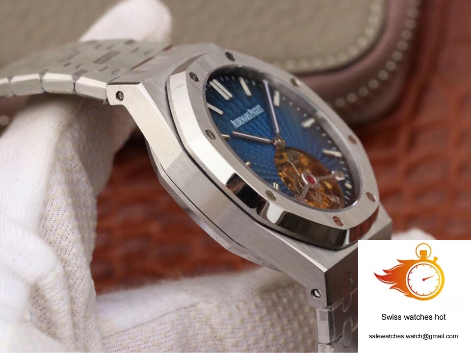 Audemars Piguet Royal Oak Tourbillon 26522TI.OO.1220TI.01 JF Factory Smoky Blue Dial 6 Audemars Piguet Royal Oak Tourbillon 26522TI.OO.1220TI.01 JF Factory Smoky Blue Dial 6