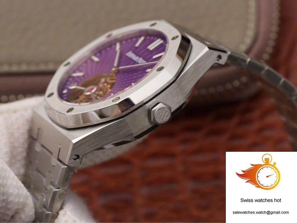 Audemars Piguet Royal Oak Tourbillon 26522ST.OO.1220ST.01 JF Factory Purple Dial 6 Audemars Piguet Royal Oak Tourbillon 26522ST.OO.1220ST.01 JF Factory Purple Dial 6