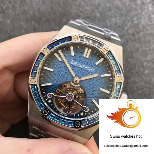 Audemars Piguet Royal Oak Tourbillon 26521PT.YY.1220PT.01 R8 Factory Smoky Blue Dial 6 Audemars Piguet Royal Oak Tourbillon 26521PT.YY.1220PT.01 R8 Factory Smoky Blue Dial 6