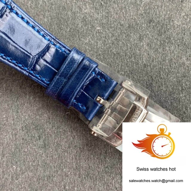 Patek Philippe Nautilus 5726/1A-014 GR Factory Blue Leather Strap 6 Patek Philippe Nautilus 5726/1A-014 GR Factory Blue Leather Strap 6