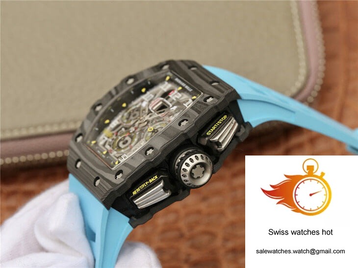 Richard Mille RM11-03 KV Factory Carbon Fiber Blue Strap 6 Richard Mille RM11-03 KV Factory Carbon Fiber Blue Strap 6