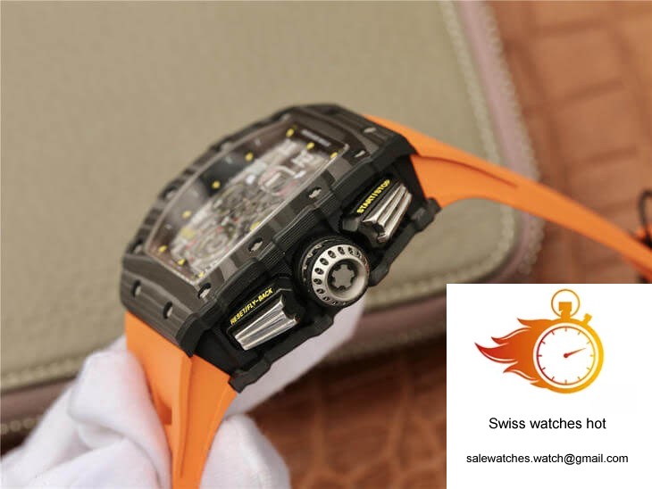 Richard Mille RM11-03 KV Factory Carbon Fiber Orange Strap 6 Richard Mille RM11-03 KV Factory Carbon Fiber Orange Strap 6