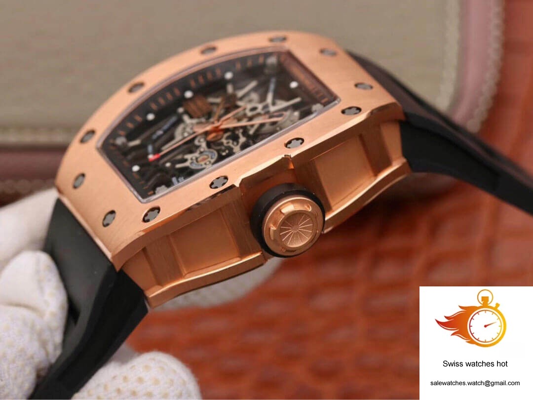 Richard Mille RM035 Americas KV Factory Rose Gold Black Strap 6 Richard Mille RM035 Americas KV Factory Rose Gold Black Strap 6