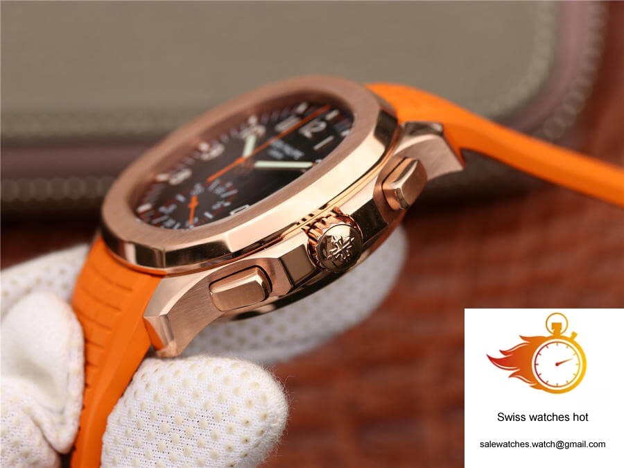 Patek Philippe Aquanaut 5968A-001 Orange Strap 6 Patek Philippe Aquanaut 5968A-001 Orange Strap 6