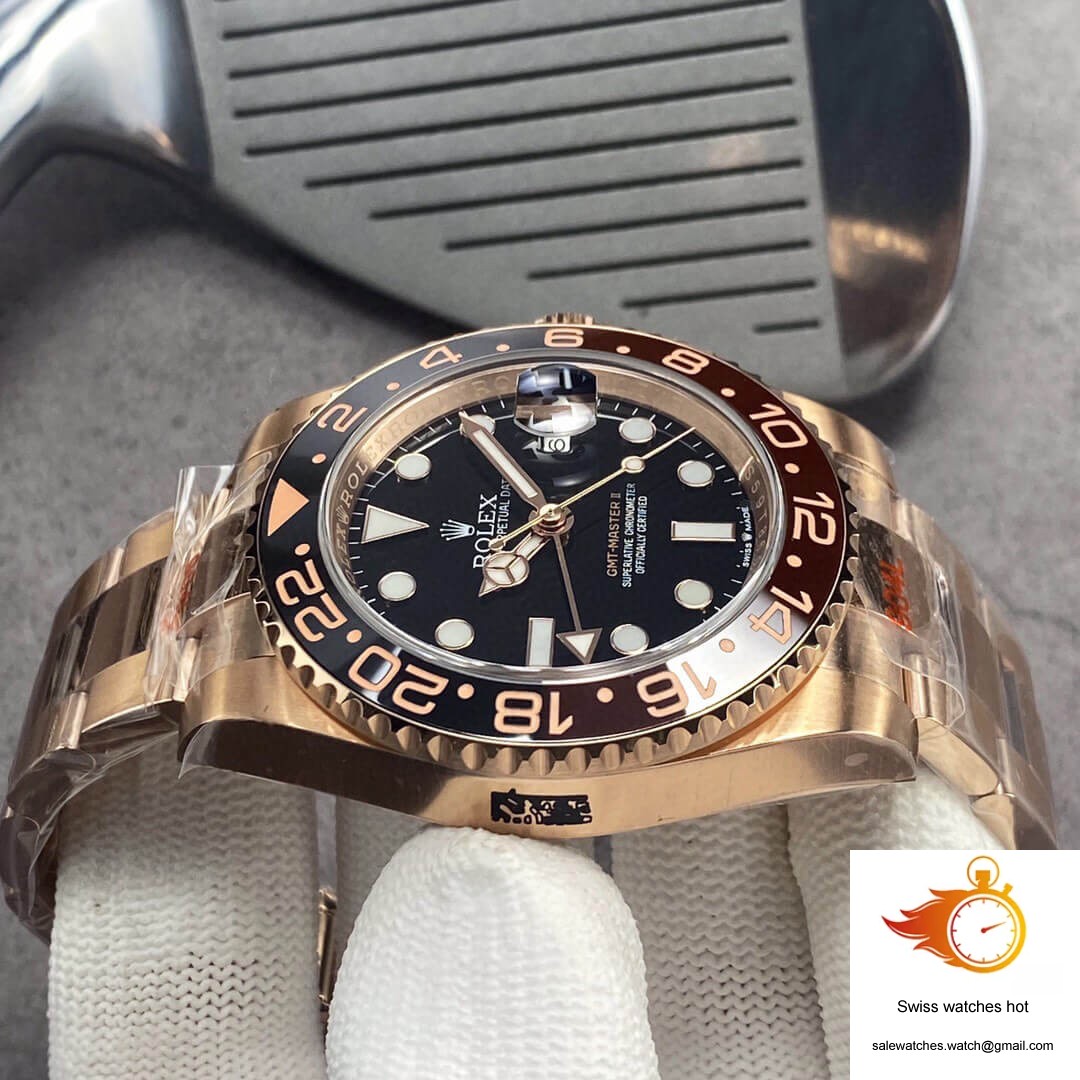 Rolex GMT Master II 126715CHNR-0001 GM Factory Rose Gold Black Dial 6 Rolex GMT Master II 126715CHNR-0001 GM Factory Rose Gold Black Dial 6