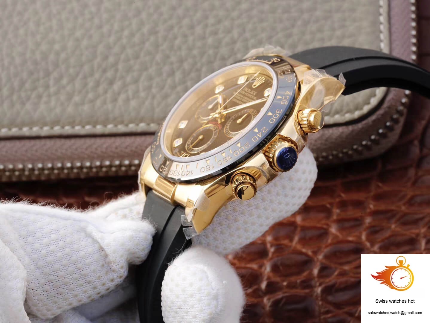 Rolex Daytona Cosmograph M116518ln-0046 JH Factory Diamond Black Dial 6 Rolex Daytona Cosmograph M116518ln-0046 JH Factory Diamond Black Dial 6