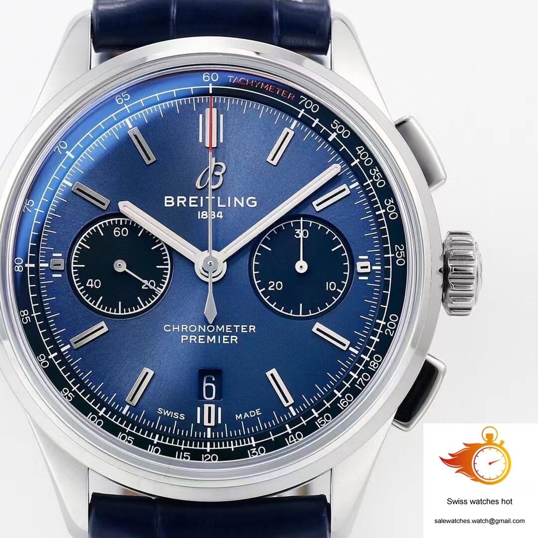 Breitling Premier B01 Chronograph AB0118221C1A1 GF Factory V2 Blue Dial 6 Breitling Premier B01 Chronograph AB0118221C1A1 GF Factory V2 Blue Dial 6