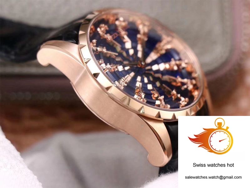 Roger Dubuis Excalibur RDDBEX0684 ZZ Factory Rose Gold Blue Dial 6 Roger Dubuis Excalibur RDDBEX0684 ZZ Factory Rose Gold Blue Dial 6