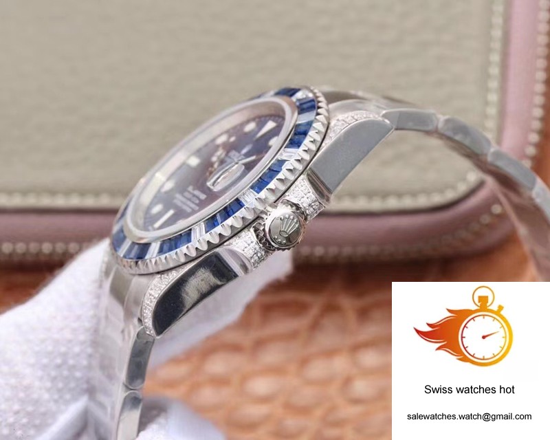 Rolex Submariner Date 116619LB Diamond Customized Edition GS Factory Blue Dial 6 Rolex Submariner Date 116619LB Diamond Customized Edition GS Factory Blue Dial 6