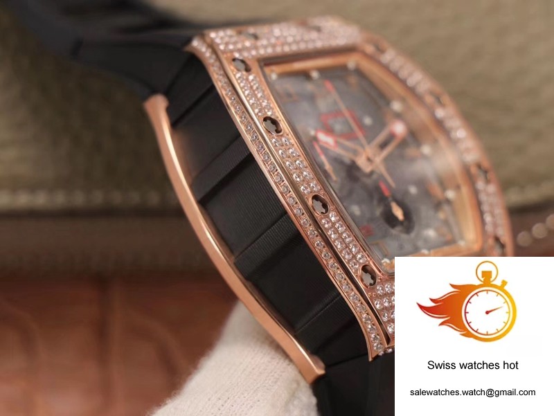 Richard Mille RM011 RG/5423 Felipe Massa KV Factory Rose Gold Diamond Bezel 6 Richard Mille RM011 RG/5423 Felipe Massa KV Factory Rose Gold Diamond Bezel 6