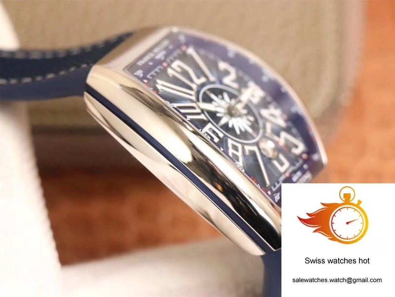 Franck Muller MEN'S Collection V45 SC DT AC BL Yachting ZF Factory Blue Dial 6 Franck Muller MEN'S Collection V45 SC DT AC BL Yachting ZF Factory Blue Dial 6