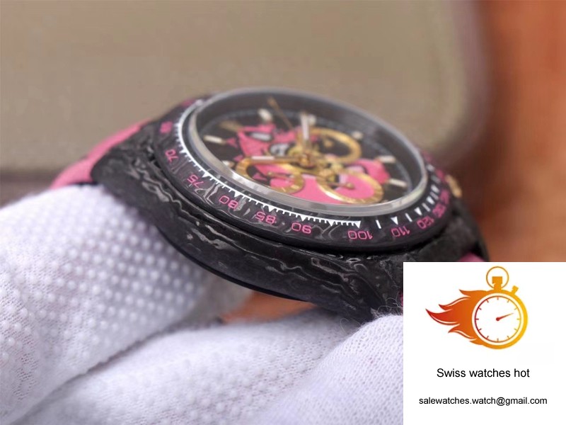 Rolex Daytona Cosmos Chronograph Carbon Fiber Edition Pink Exploded Dragon Dial 6 Rolex Daytona Cosmos Chronograph Carbon Fiber Edition Pink Exploded Dragon Dial 6