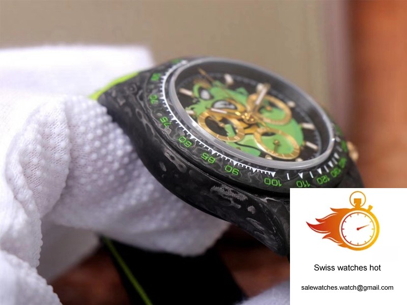 Rolex Daytona Cosmos Chronograph Carbon Fiber Edition Green Exploded Dragon Dial 6 Rolex Daytona Cosmos Chronograph Carbon Fiber Edition Green Exploded Dragon Dial 6