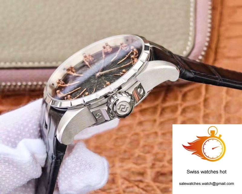 ZF Factory Roger Dubuis Excalibur Knights Of The Round Table II RDDBEX0511 Stainless Steel Black Dial M9015 6 ZF Factory Roger Dubuis Excalibur Knights Of The Round Table II RDDBEX0511 Stainless Steel Black Dial M9015 6
