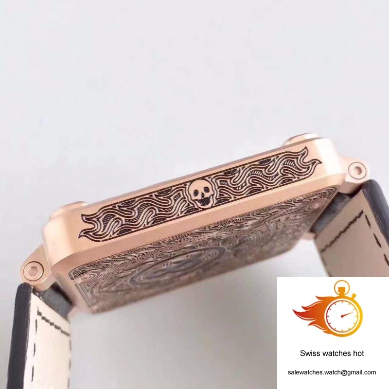 Bell & Ross BR 01 Skull Bronze Rose Gold and Black Dial 6 Bell & Ross BR 01 Skull Bronze Rose Gold and Black Dial 6